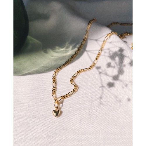 small heart gold plated pendant