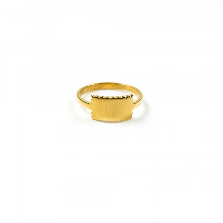 Gold cookie ring to engrave