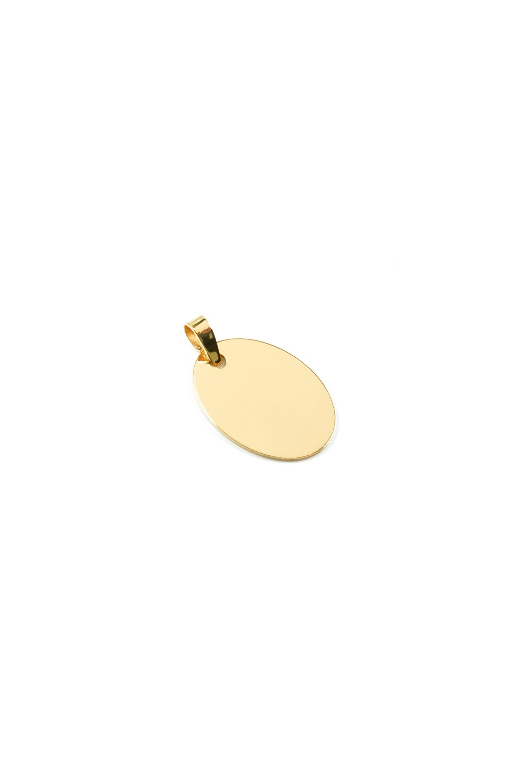 gold plated oval medallion to engrave