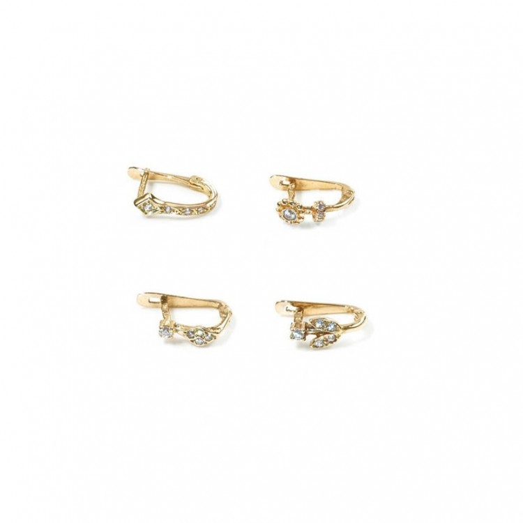Grace gold 19k earrings