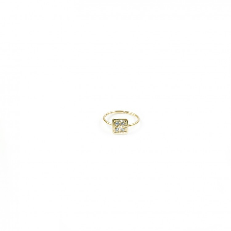 Aroz Jewelry // 18k gold Karen piercing stud