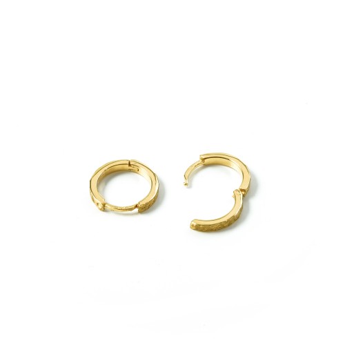 gold plated hoop earring women