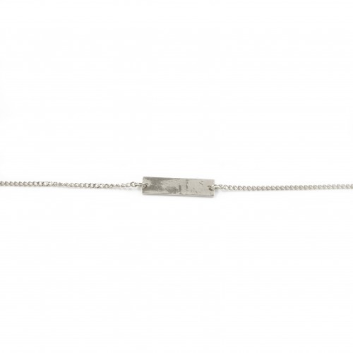 customizable silver necklace