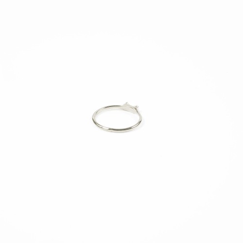 white zircon ring