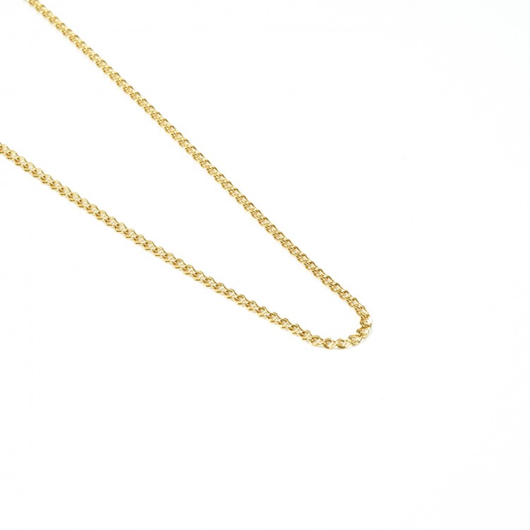 thin mesh necklace in gold