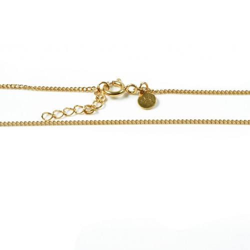 Gold thin plated necklace woman