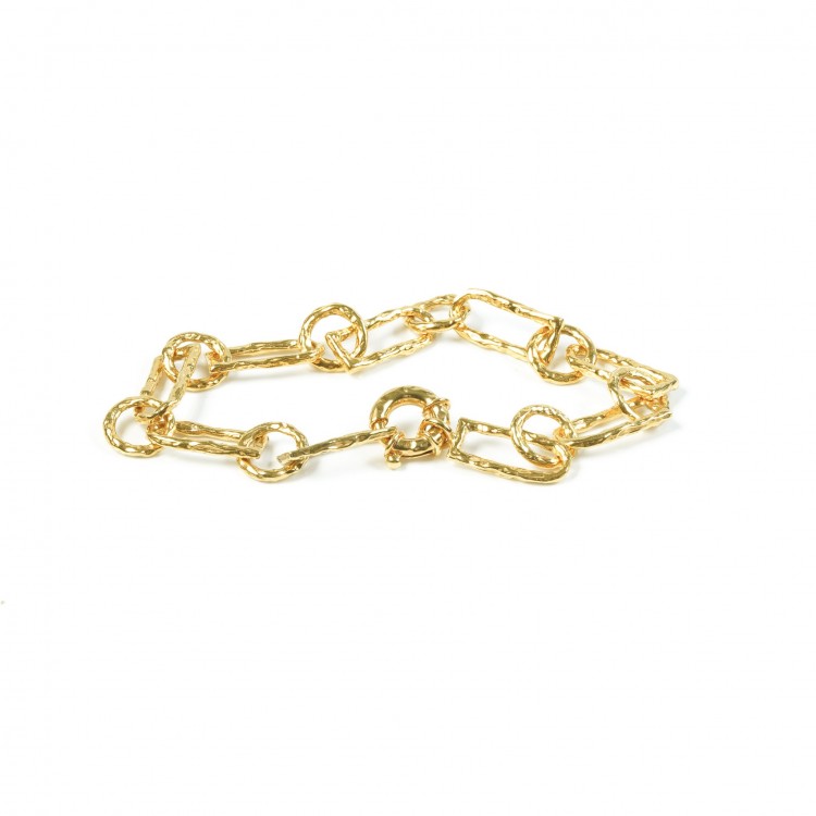 Gold bracelet big links