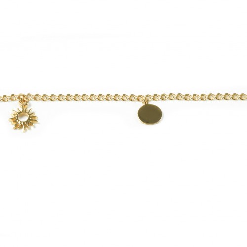 Gold anklet women jewelry