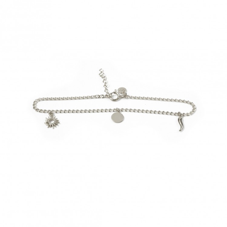 Anklet in silver for women