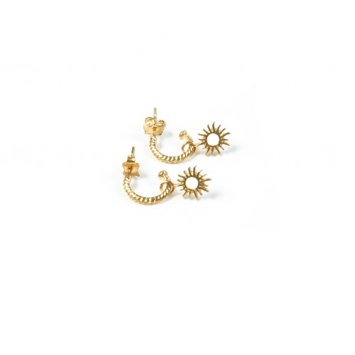 Handmade earrings gold