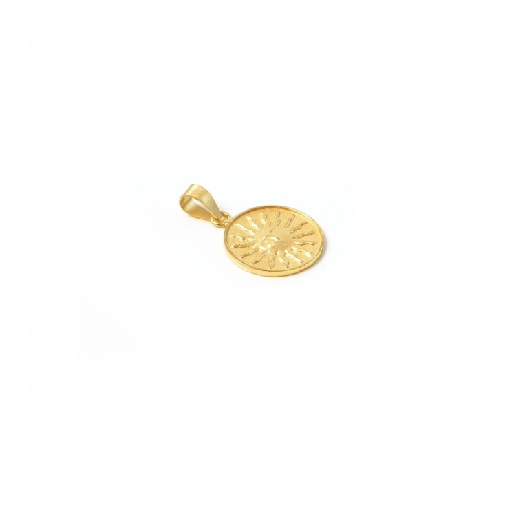 Sun pendant to engrave in gold