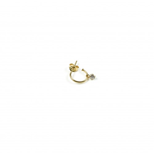 Gold hoop ear ring