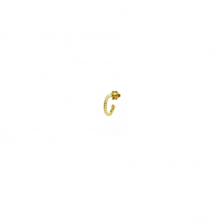 Gold hoop ear ring
