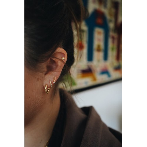 Gold hoop ear rings