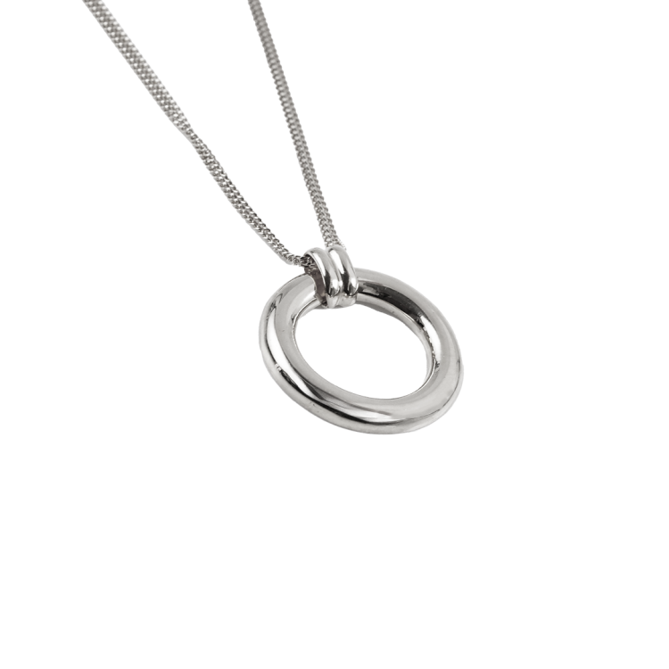 silver necklace