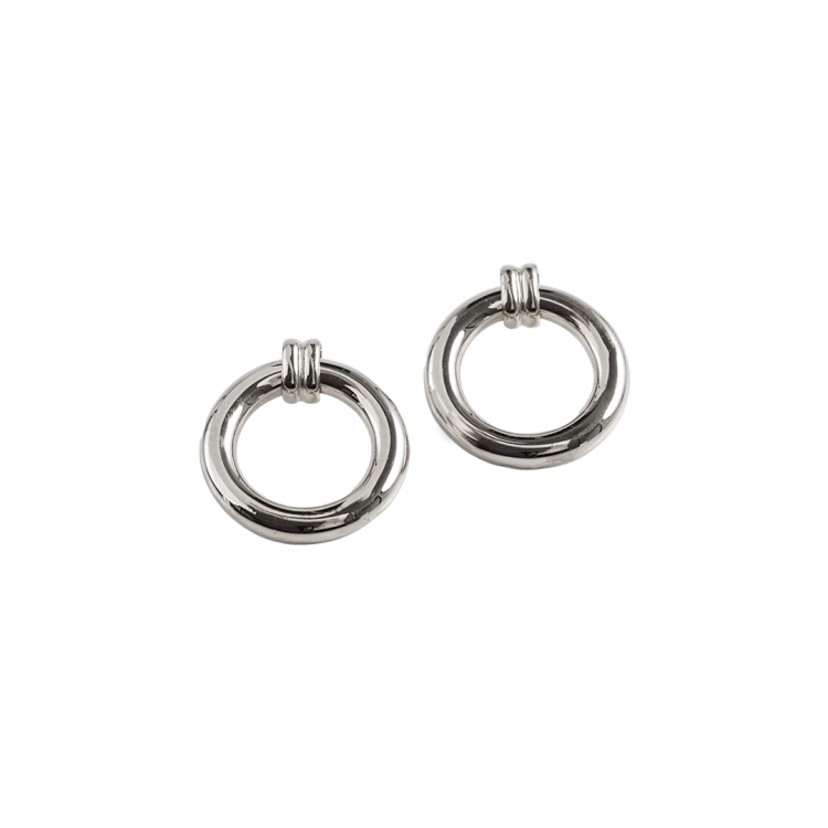 silver earrings